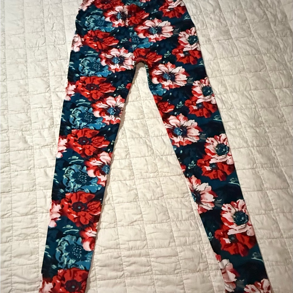 Floral Print Soft Stretch Pants